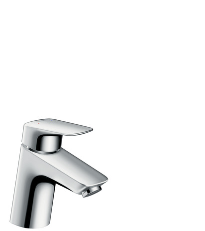 hansgrohe logis 70 úúngreeps wastafelmengkraan met wastegarnituur chroom afbeelding 3