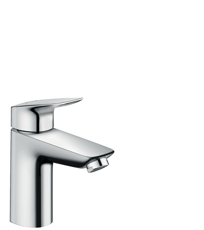 hansgrohe logis 100 úúngreeps wastafelmengkraan met wastegarnituur chroom afbeelding 3