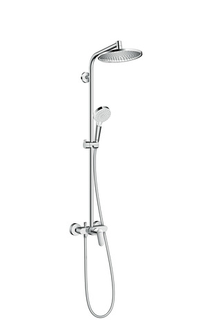 hansgrohe crometta s 240 1jet showerpipe with single lever mixer afbeelding 3