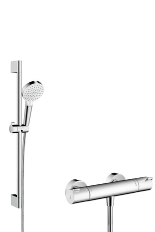 hansgrohe ecostat 1001 cl combi 65 cm met crometta vario hand shower afbeelding 3