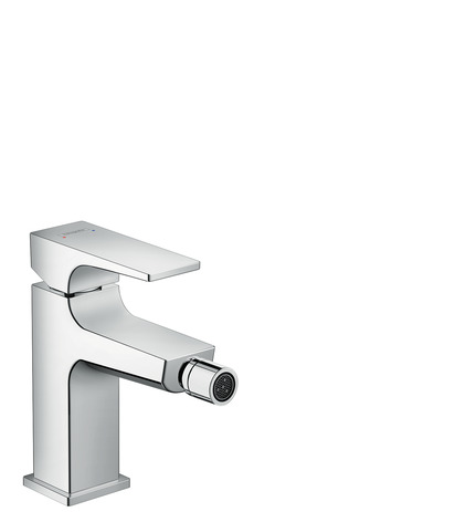 hg metropol bidetkraan rechte gr +push afbeelding 3
