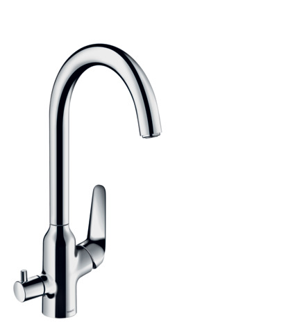 hg m42 m424-h220 eengreeps keukenmengkraan met stopkraan voor vaatwasser chroom afbeelding 2