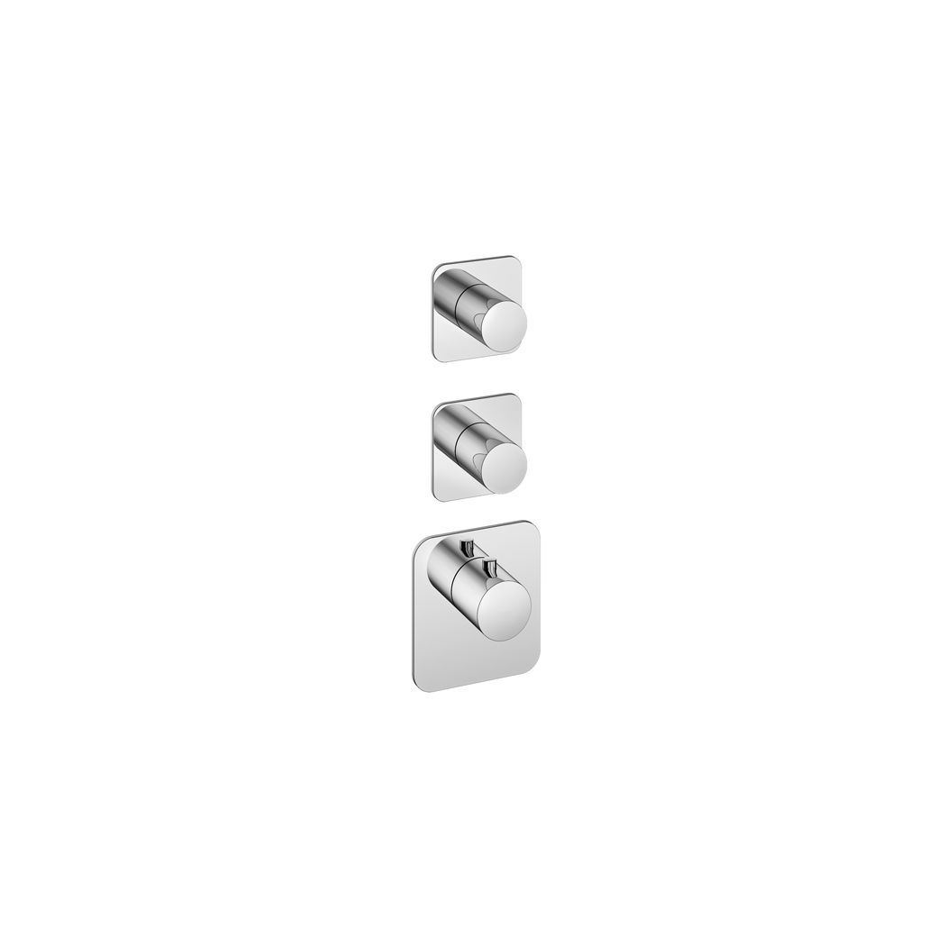 Hotbath afbouwdeel - highflow thermostaat (2 stopkr.) cr - chroom afbeelding 3