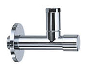 Hotbath p2002 hoekstopkraan rond met filter 1/2 chroom