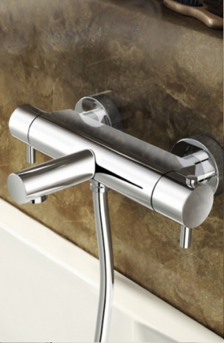 Hotbath buddy 022 thermostat.badmengkr.m.uitloop geborsteld nikkel