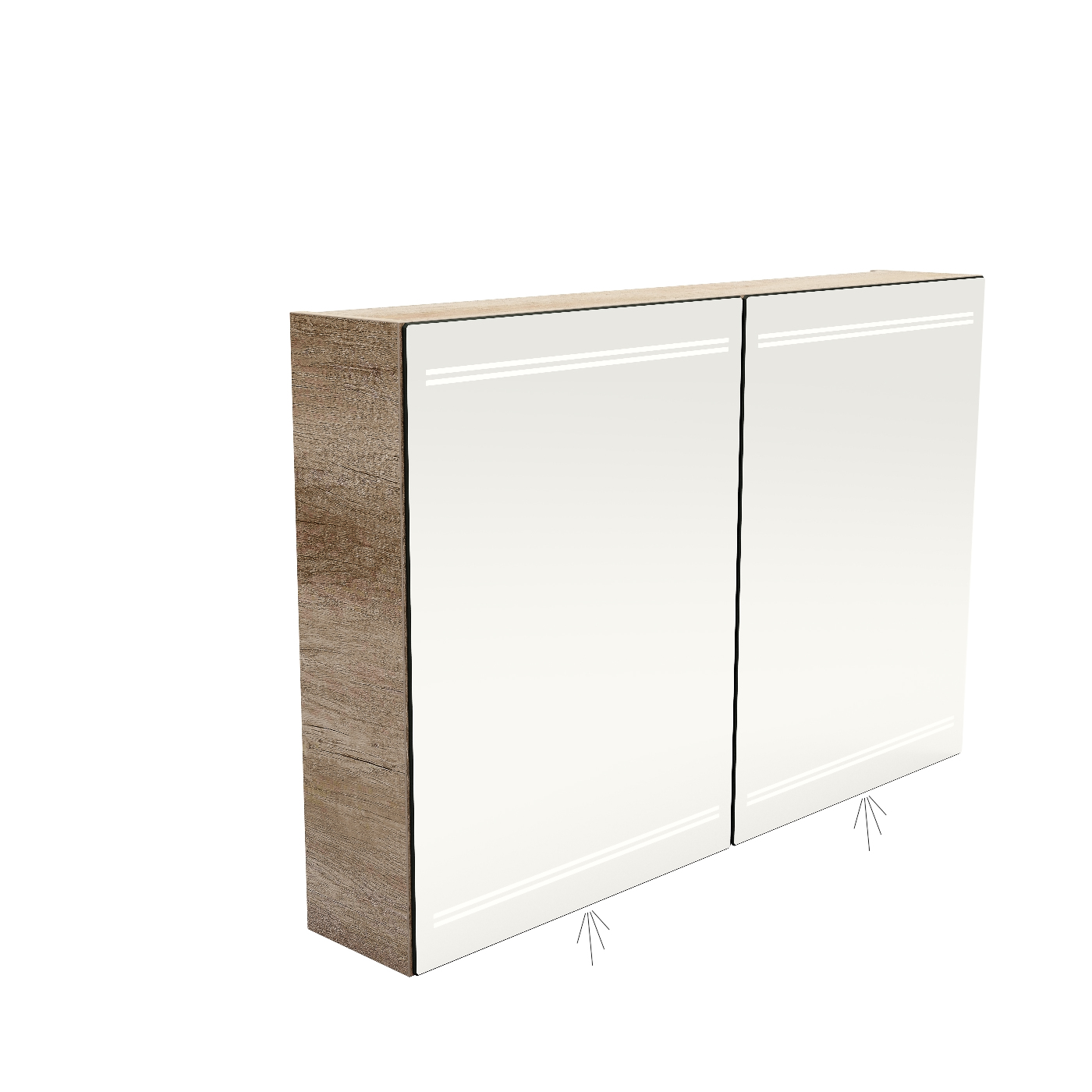 spiegelkast + verwarming SSK 1003-E afbeelding 2