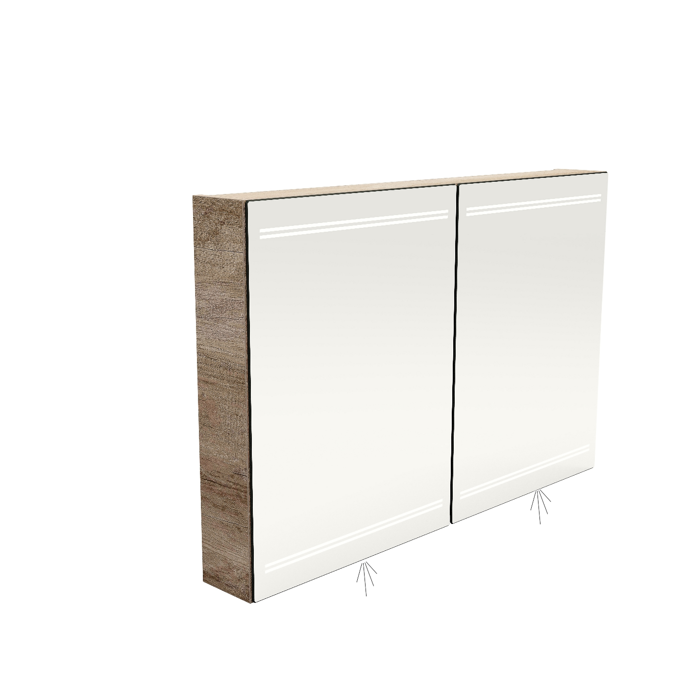 spiegelkast + verwarming + led SSKO 1000-F afbeelding 2