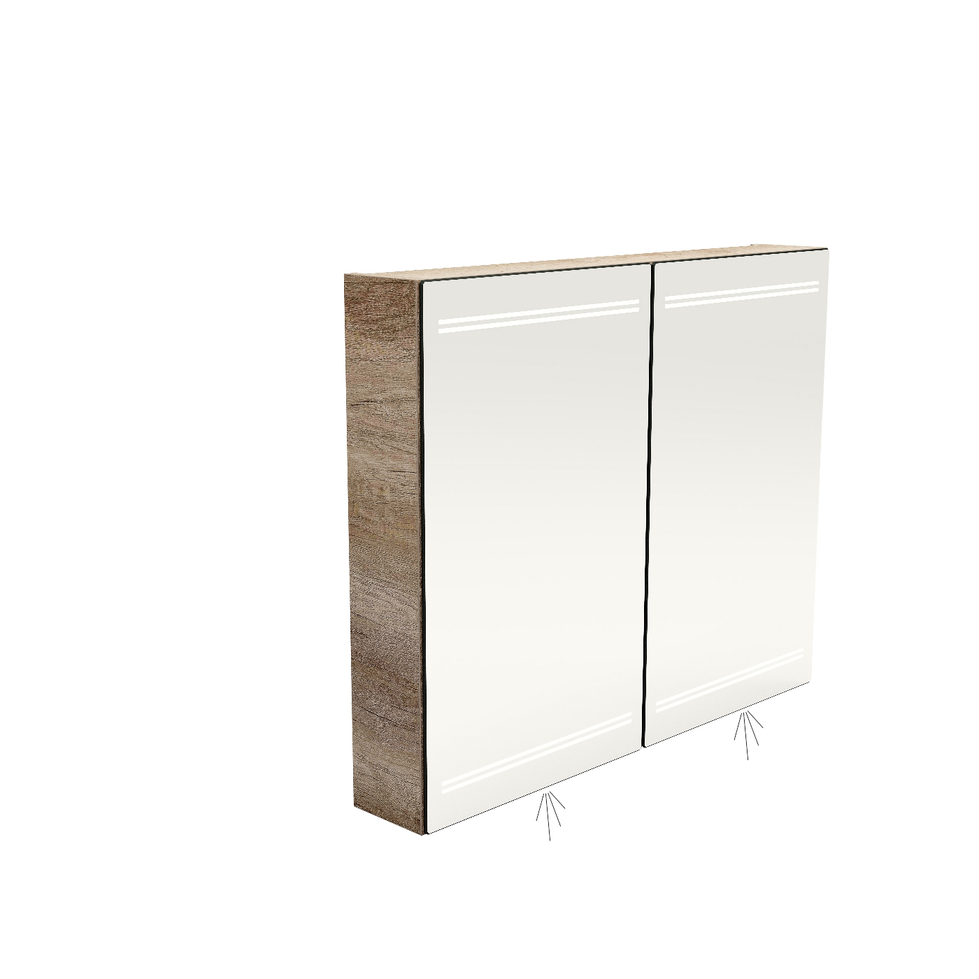 spiegelkast + verwarming SSKO 800-E afbeelding 2