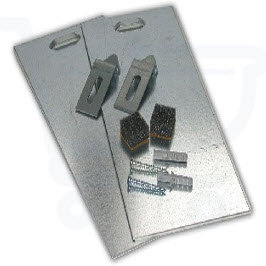 metalen spiegel ophangset tot 0.8 mtr2 afbeelding 2