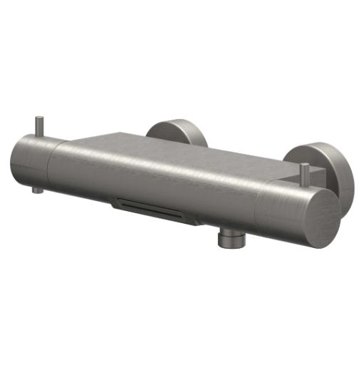 bond badkraan opbouw geborsteld metal black pvd afbeelding 2