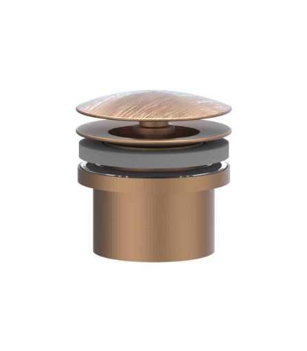 design plug always open rvs mat koper pvd