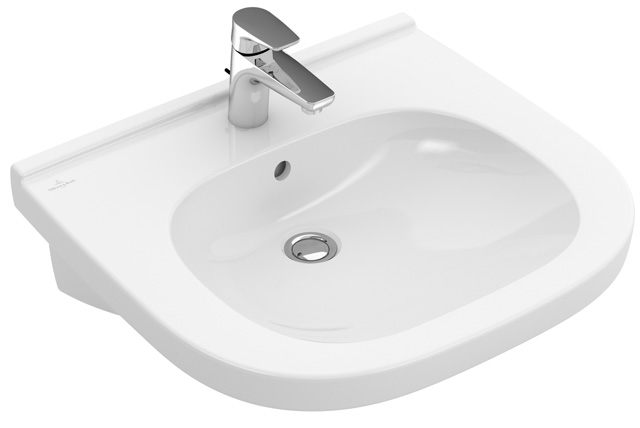 v&b o.novo vita wastafel vita wit alpin ceramicplus 560 x 550 mm afbeelding 2