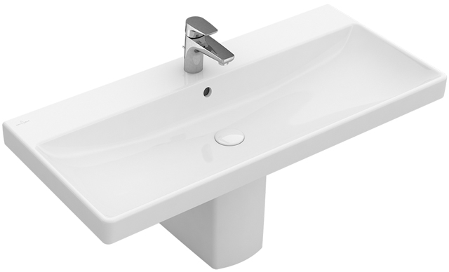 v&b avento meubelwastafel wit alpin ceramicplus 800 x 470 mm afbeelding 2
