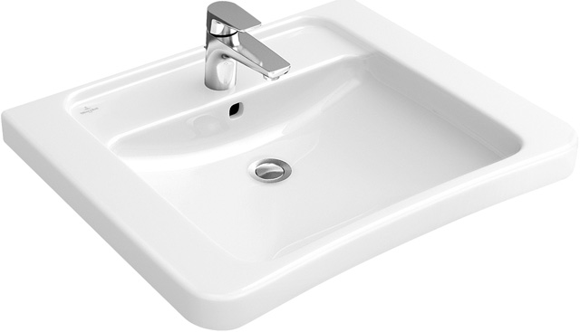 v&b architectura wastafel vita wit alpin ceramicplus 650 x 550 mm afbeelding 2