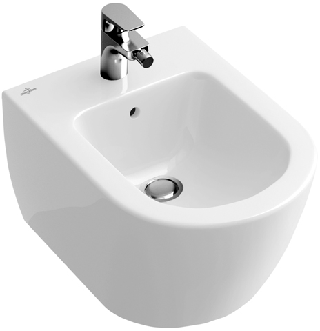 v&b subway 2.0 bidet wit alpin ceramicplus 370 x 565 mm afbeelding 2