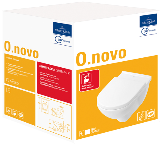v&b o.novo combi-pack wit alpin ceramicplus 5660H1R1 afbeelding 2