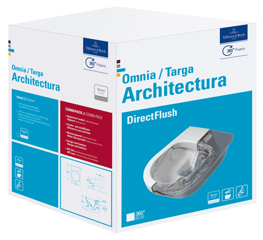 v&b architectura combi-pack wit alpin ceramicplus 5684HRR1 afbeelding 2