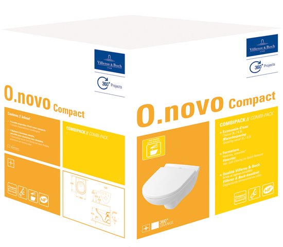 v&b o.novo combi-pack wit alpin ceramicplus 5688H1R1 afbeelding 2