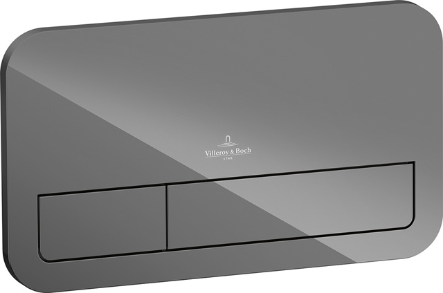 v&b viconnect bedieningsplaat glass. glossy grey 269 x 161 x 13 mm afbeelding 2
