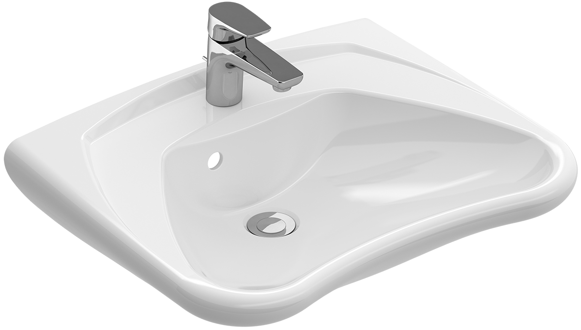 v&b o.novo vita wastafel vita wit alpin 600 x 490 mm afbeelding 2