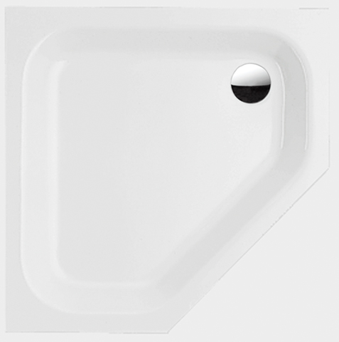 caro douchebak 90x90x3.5 zonder ommanteling wit afbeelding 2