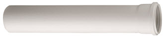 Rolux-pp rookgaspijp 80mm e.w. wit 2000 lang