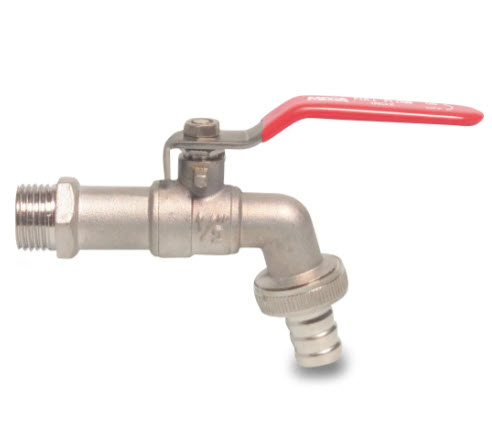 Kogelkraan 1/2 met wartel+tule