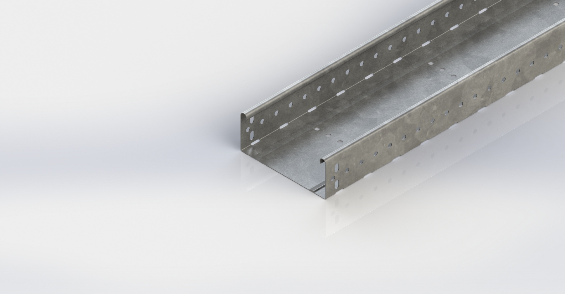 Kabelgoot montaperf. 60 150mm 3m kopp RLUC60.150