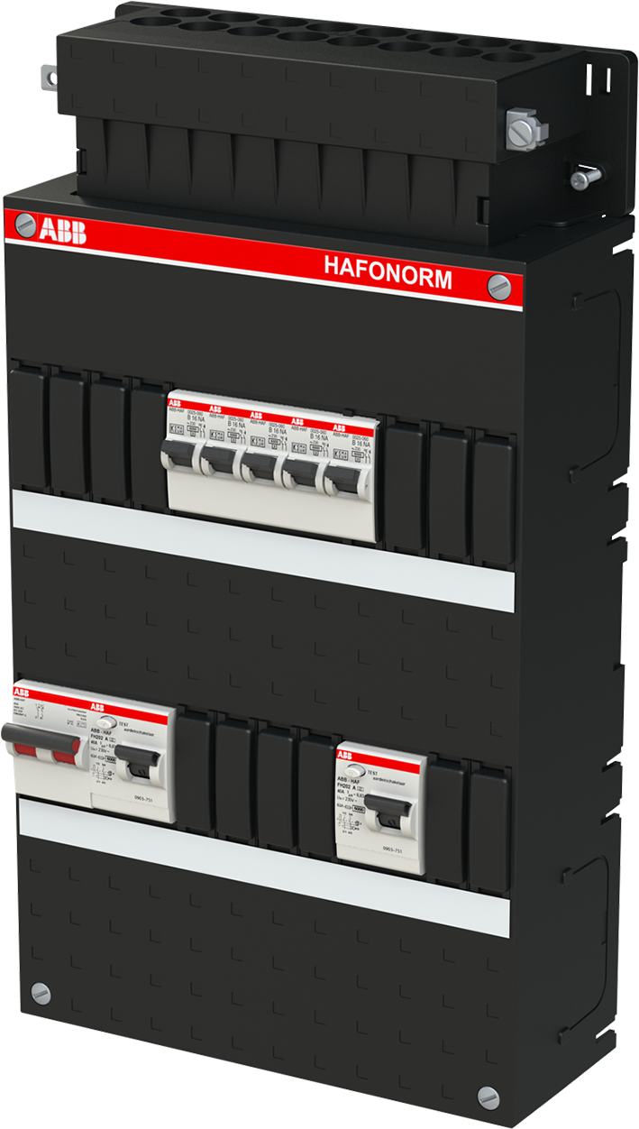 ABB Hafonorm Groepenkast 1-fase HS 2xALS 2p met 5 groepen 220x330mm HAD3332-22+H42