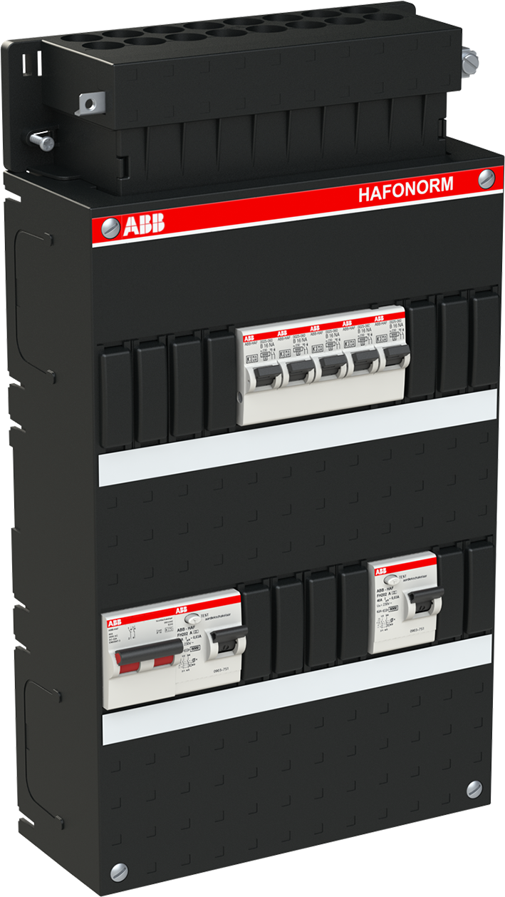ABB Hafonorm Groepenkast 1-fase HS 2xALS 2p met 5 groepen 220x330mm HAD3332-22+H42