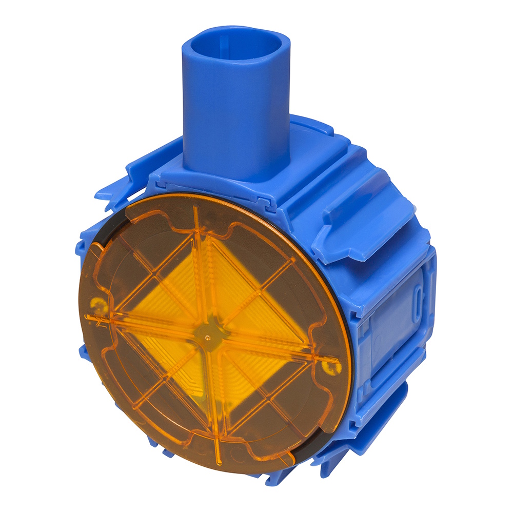ABB HAF Inbouwdoos diep 40/50mm rond ø76mm (inv. 1x16/19/20mm) incl. traceerdeksel blauw MD4050-LS