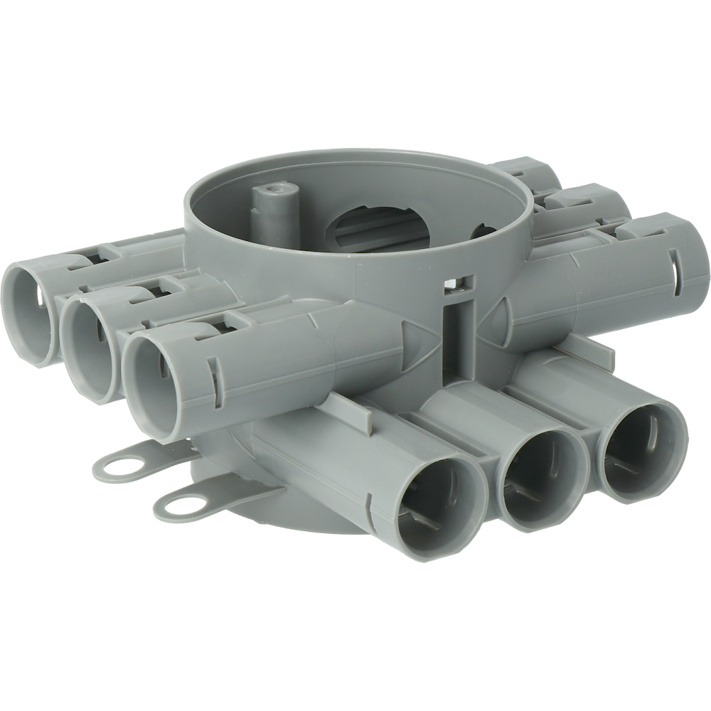 Centraaldoos CH60R plafond Attema met 12 invoeren voor buis 16 of 19mm