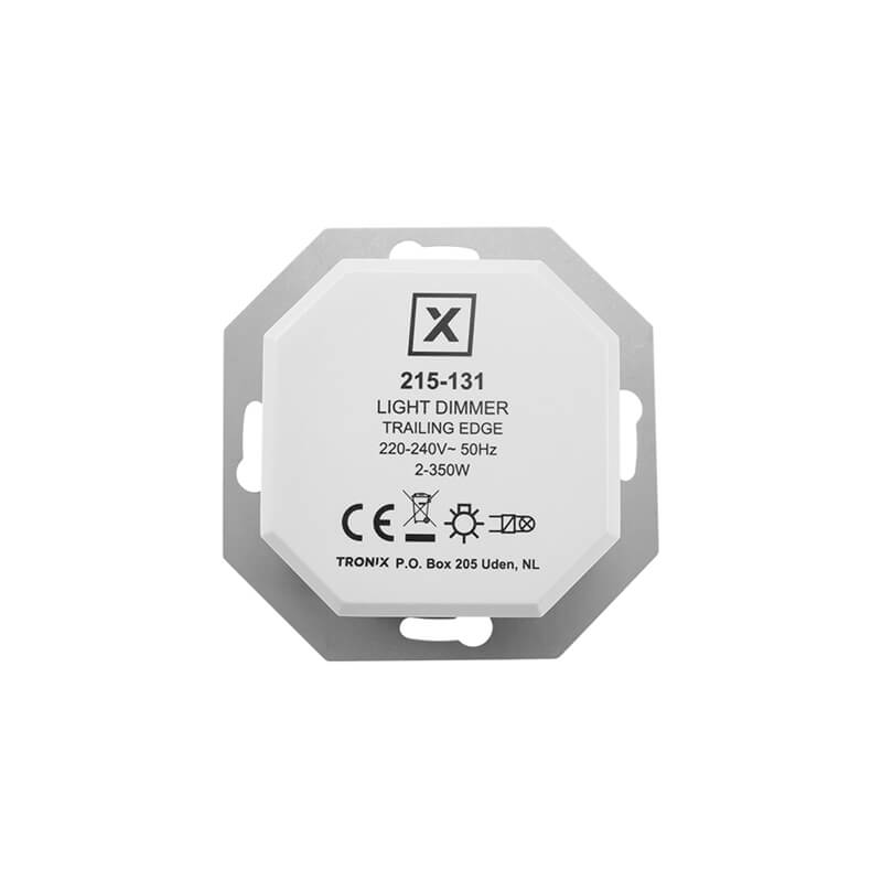 LED dimmer 2-350W universeel toepasbaar in bestaande hotelschakeling draaidruk dimmer Tronix 215-131