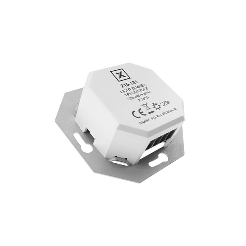 LED dimmer 2-350W universeel toepasbaar in bestaande hotelschakeling draaidruk dimmer Tronix 215-131