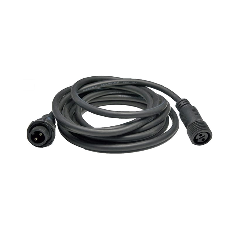 Verlengsnoer 5 meter 230V zwart voor kerstverlichting Modular Prosysteem 010-209