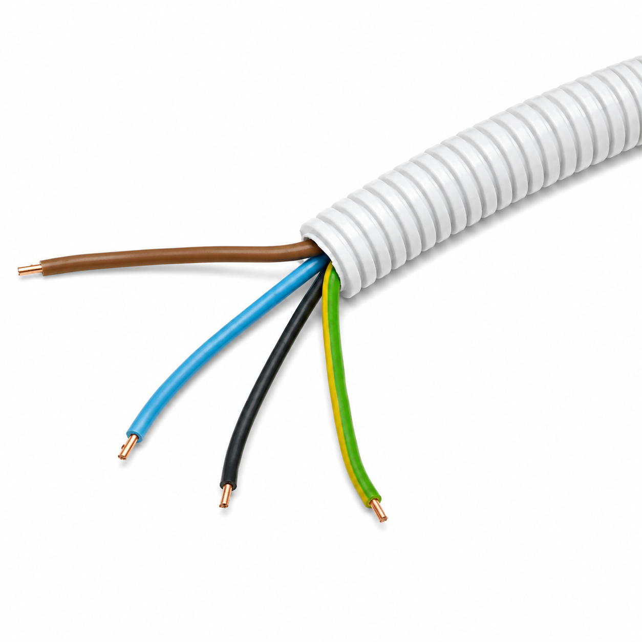 Flexbuis 16mm bedraad H07V-U 3G2,5+1,5mm² Eca 100 meter