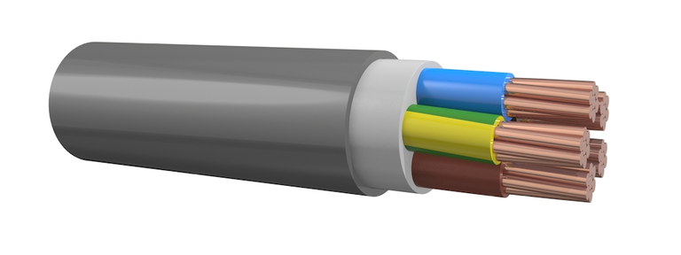 Installatiekabel YMvK 4G2,5mm² Dca-s2,d2,a3 ring 100m afbeelding 2