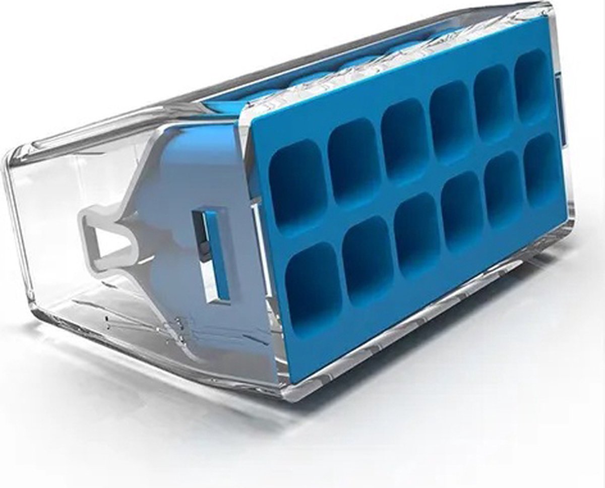 Conex lasklem 12 polig blauw mini met verbeterde grip 0.5 tot 2.5mm² 24A  450V CH2012M nieuw