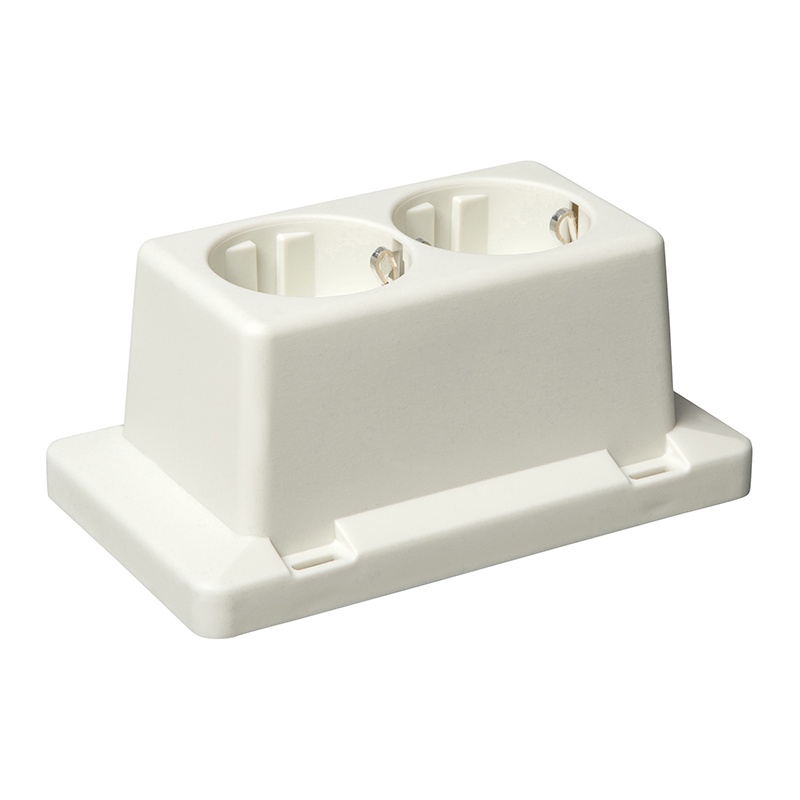 ABB HAF Lasdoosdeksel tbv lasdoos 3611 incl. 2-voudig contactdoos met RA 3611W2S