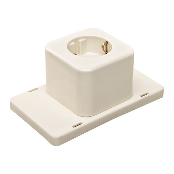 ABB HAF 3611 W1 - wandcontactdoos 1-voudig met randaarde voor 3611 (1SPA007160F9195)