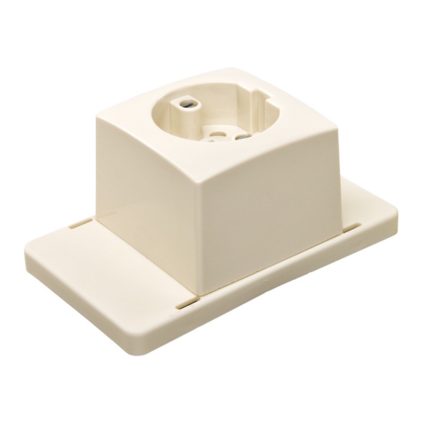 ABB HAF Lasdoosdeksel tbv 3611 incl. 1-voudig perilex contactdoos met RA 3611W1-PS
