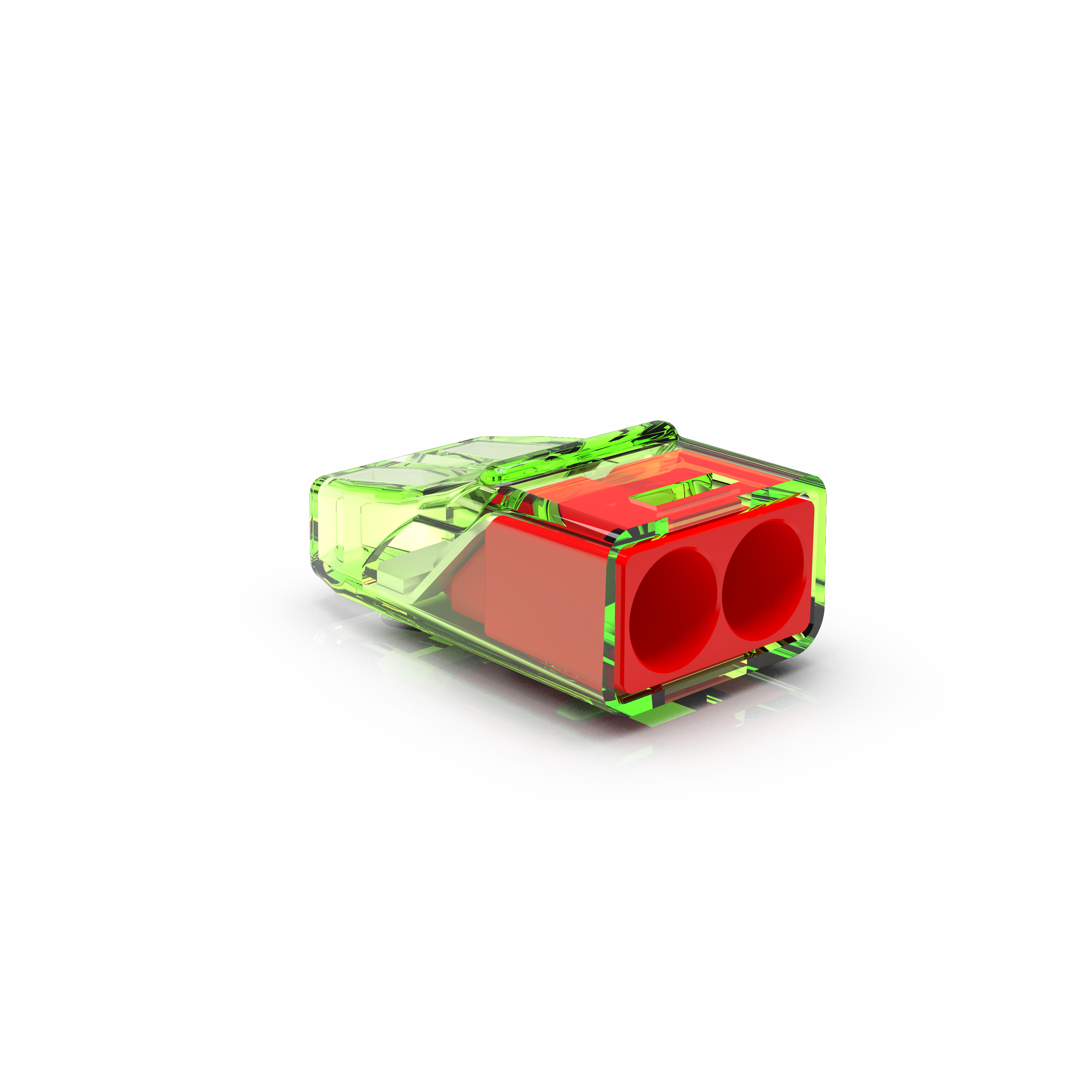 Conex Lasklem mini 2-voudig 0,2-2,5mm² 24A/450V rood (ds 75st.) CH2120 afbeelding 2
