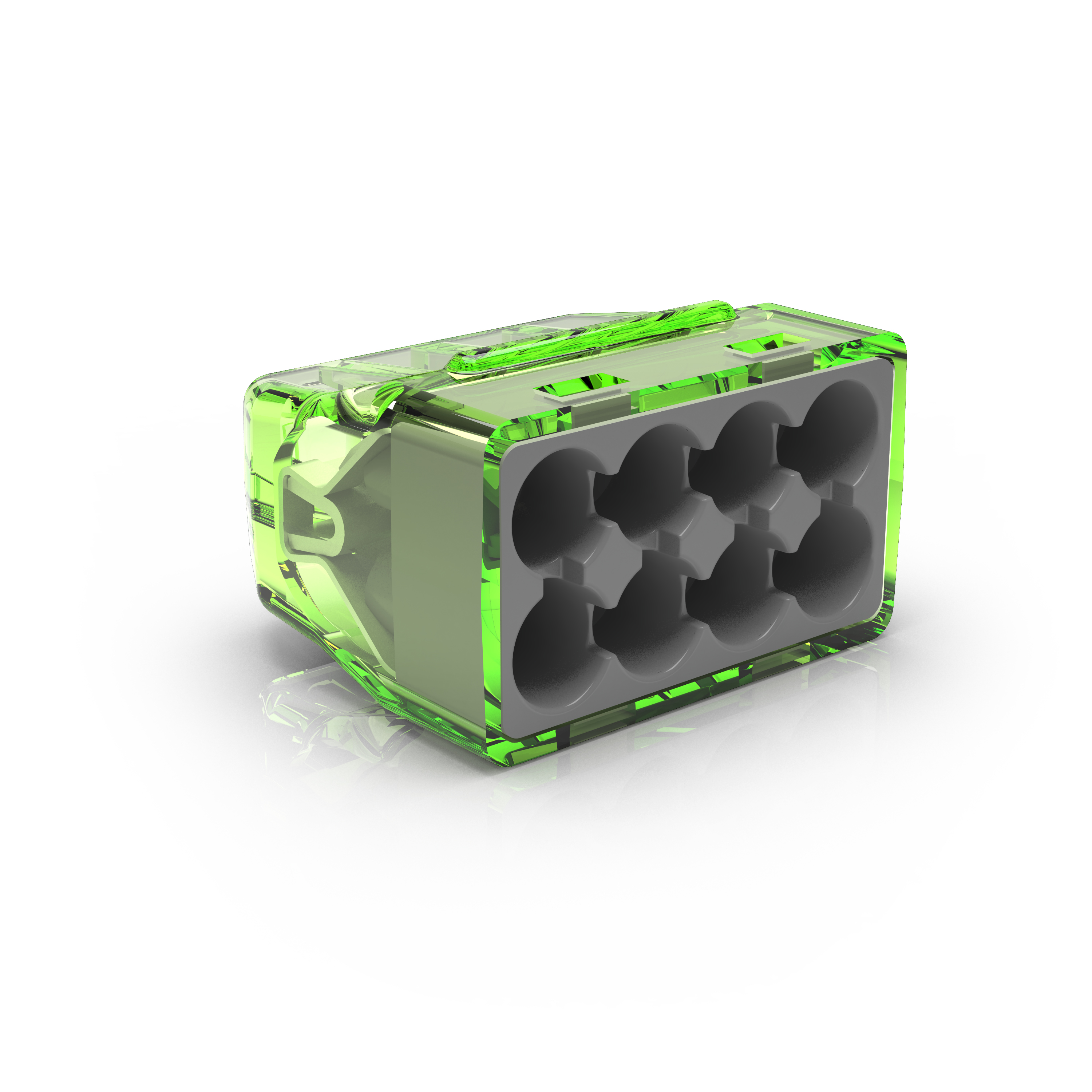 Conex Lasklem mini 8-voudig 0,2-2,5mm² 24A/450V grijs (ds 50st.) CH2180 afbeelding 2