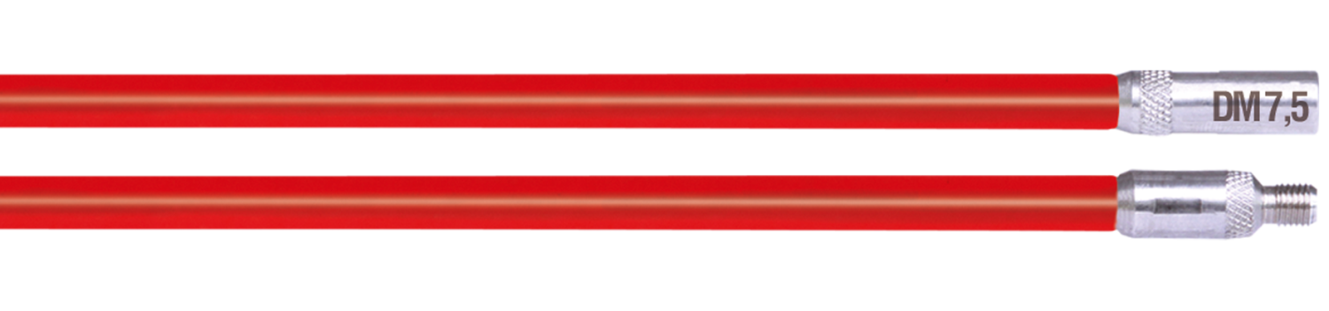 RUNPO Doorvoerstokken rood 7,5mm 2 x 1m 10045 afbeelding 2