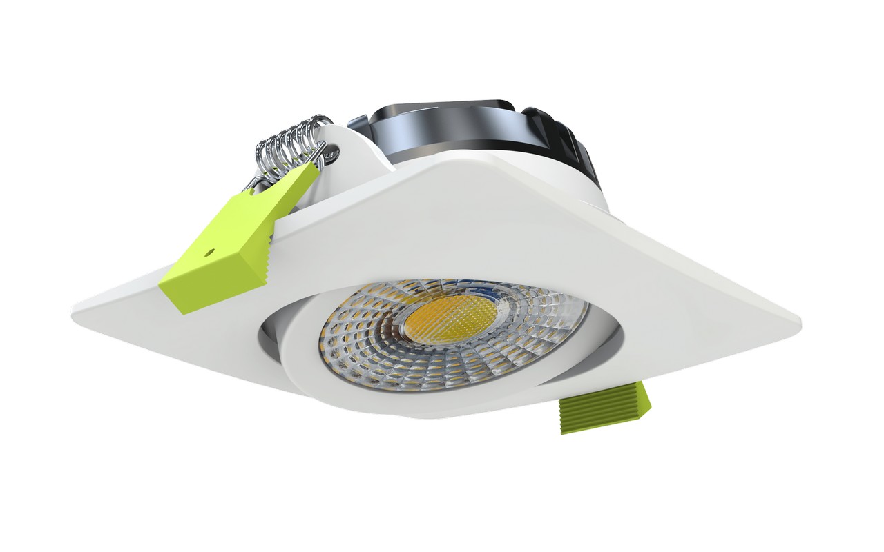 Inbouwspot BathLED GEN3 6W CCT 2700-4000K 350lm IP54 (lxbxh) 85x85x25mm dimbaar wit vierkant afbeelding 2