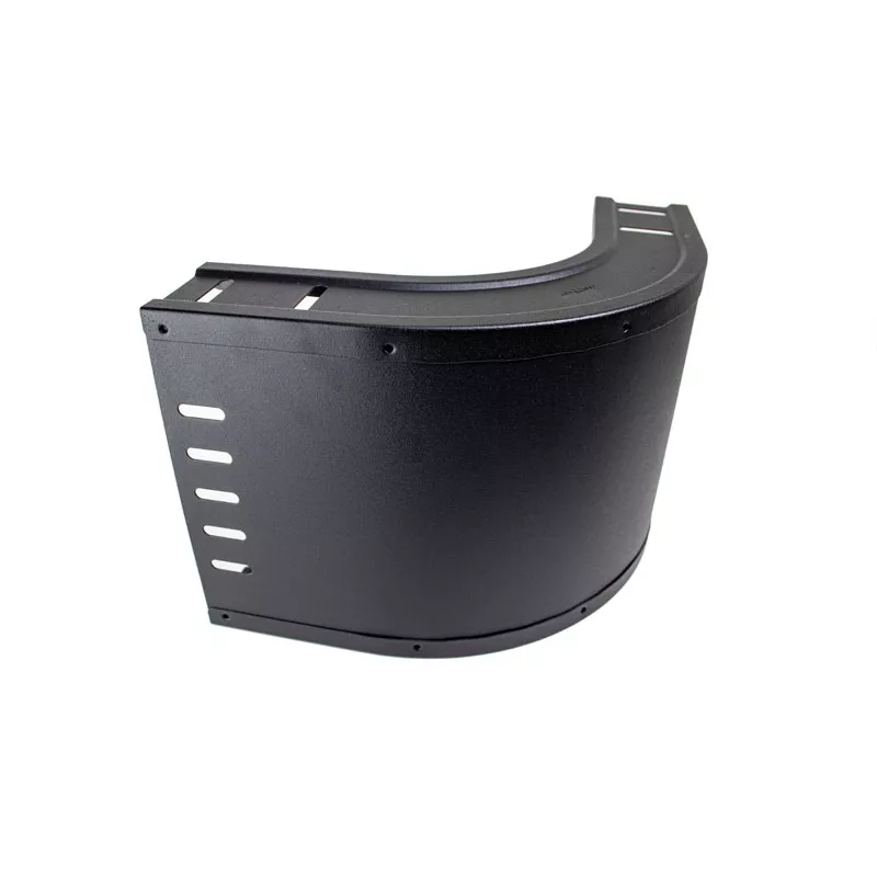 Stijgbocht kabelgoot 200mm structuur zwart afbeelding 2