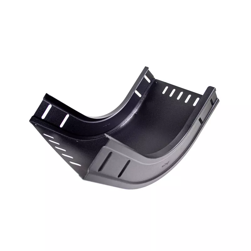 T stuk 200mm structuur zwart RAL 9005 voor kabelgoot afbeelding 3