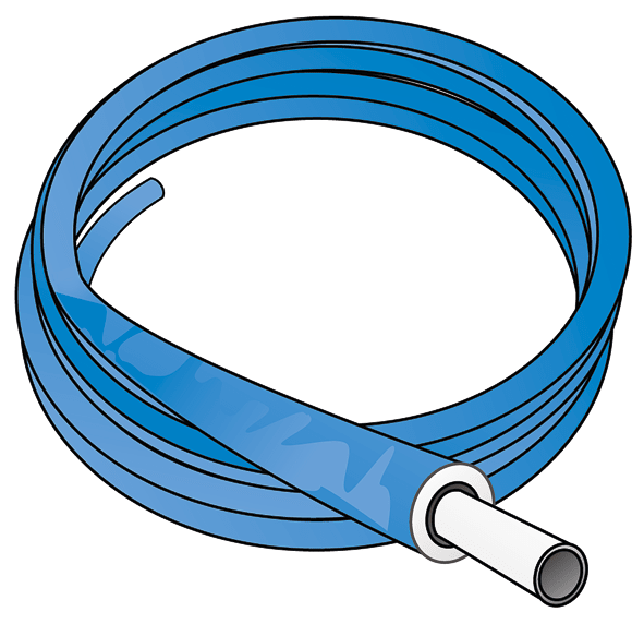 KeKelit Kelox KM136B buis m/iso 6mm PE-RT/alu 25x2,5mm 50m blauw