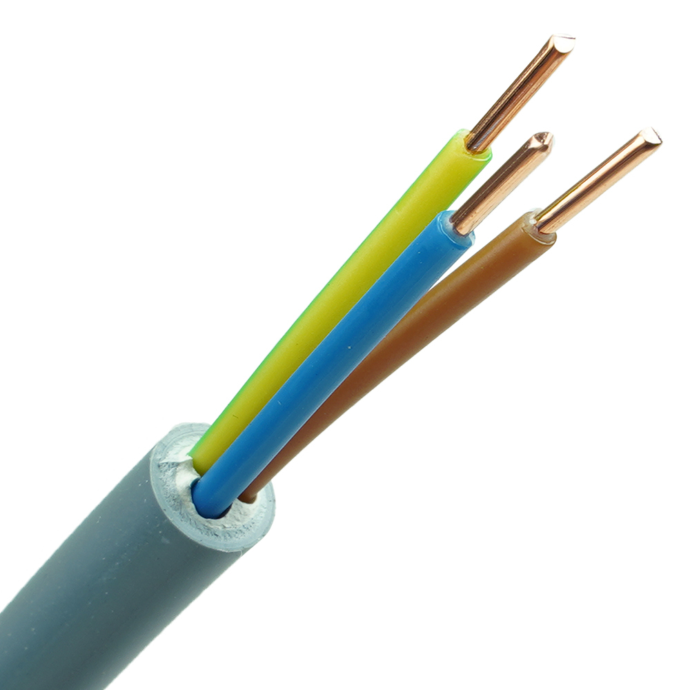 Installatiekabel YMvK Dca 3G1,5 RE J GR ring 100 afbeelding 2