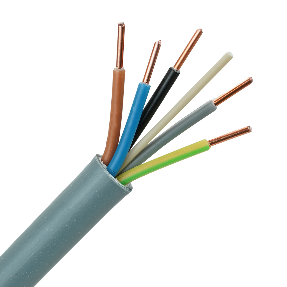 Installatiekabel YMvK Dca 5G1,5 RE J GR ring 100 afbeelding 2